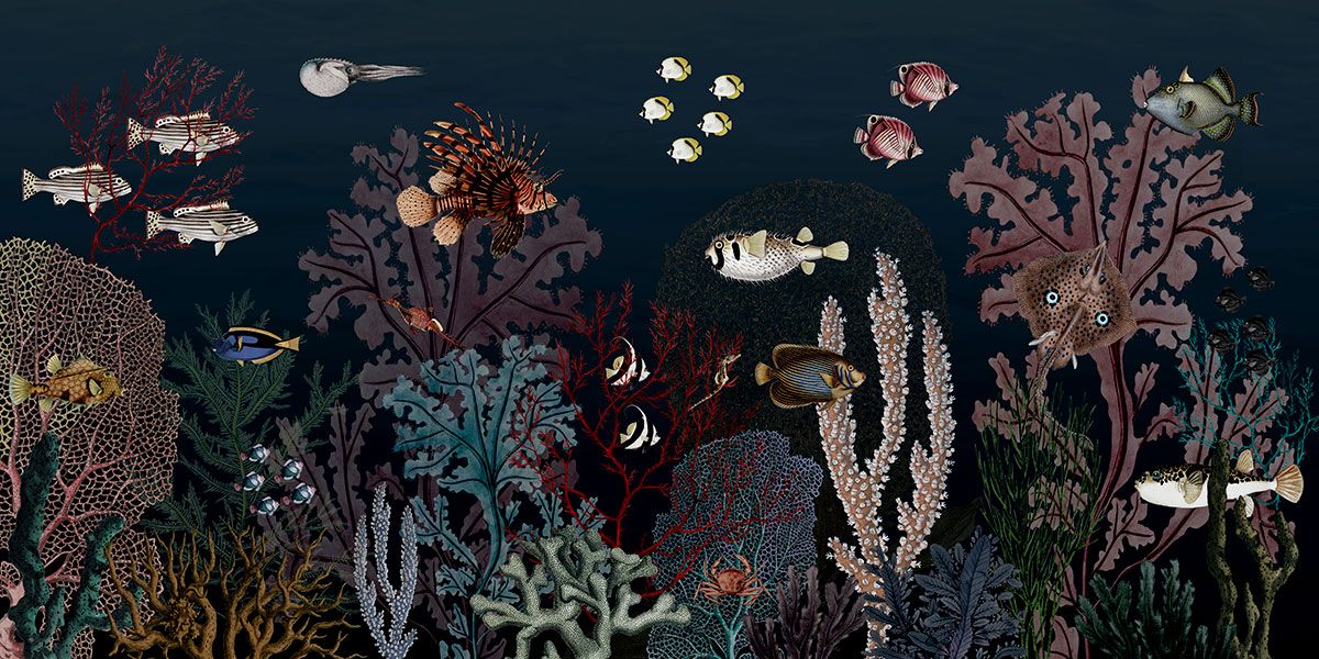 Roaring Reef Wallpaper Mural