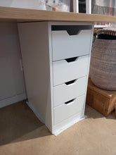 Load image into Gallery viewer, Work Desk drawer unit with finger pulls no handles