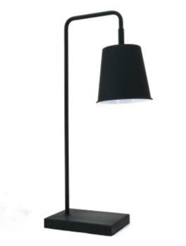 black desk lamp metal simple design