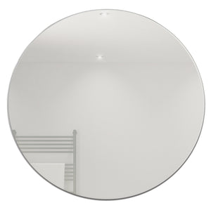 Round frameless mirror