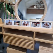 Load image into Gallery viewer, Wood Photo Display holds 5