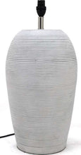 Load image into Gallery viewer, Ribbed Lamp Base Large White